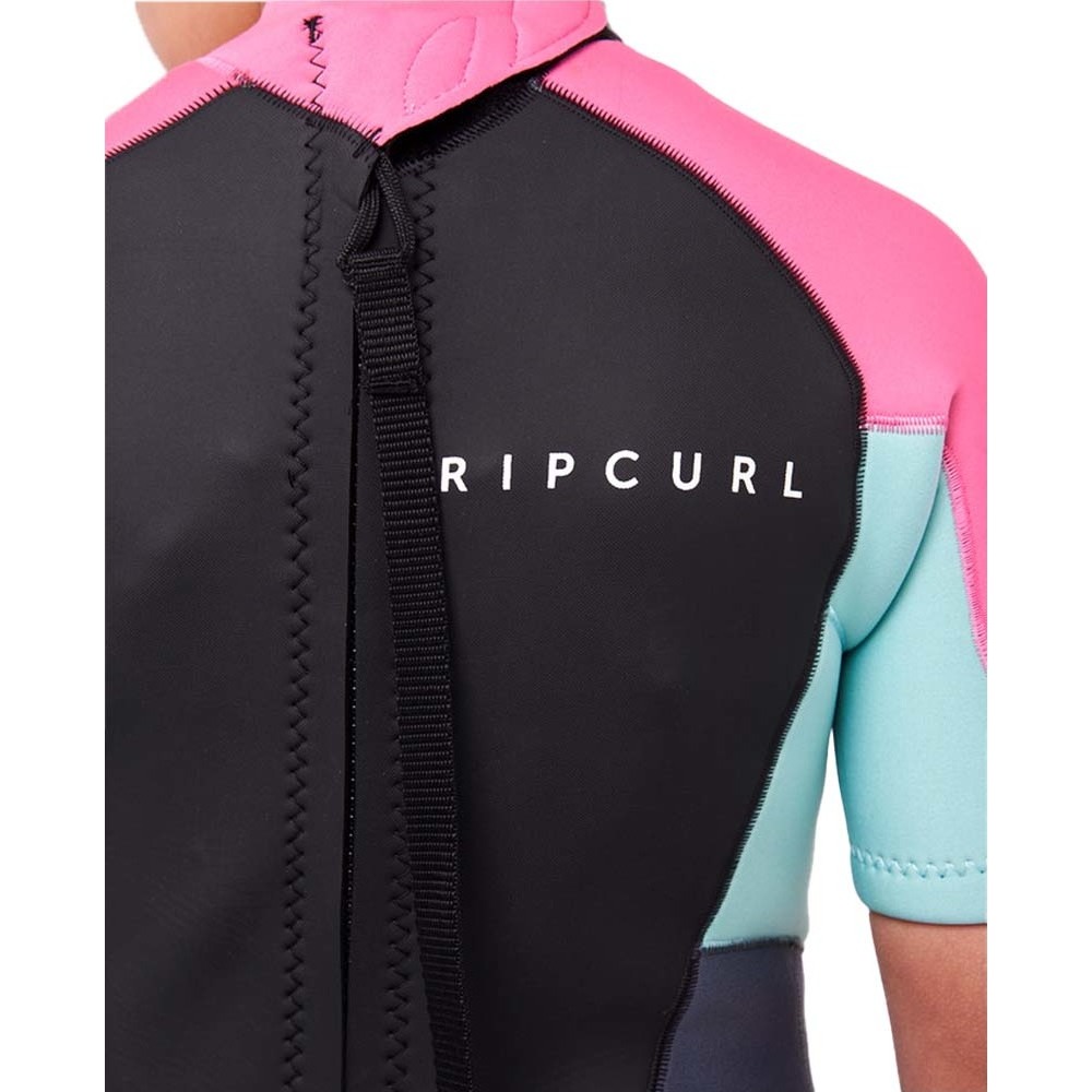 Rip Curl Enfants Omega 1.5mm Back Zip Shorty Combinaison Néoprène 113BSP - Pink